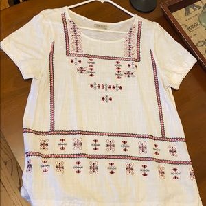 Lucky Brand embroidered tunic